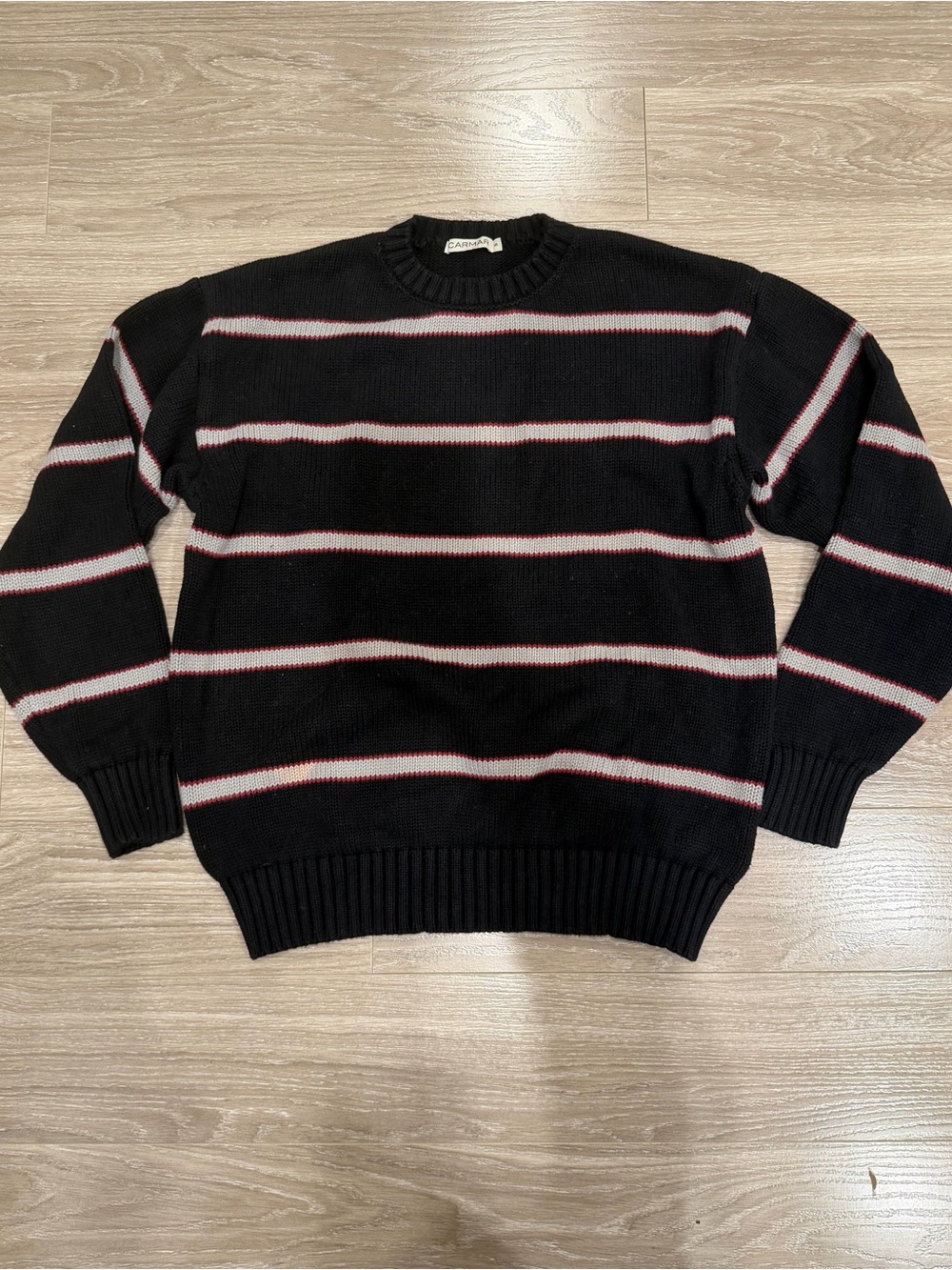 Oversized Cotton Striped Sweater